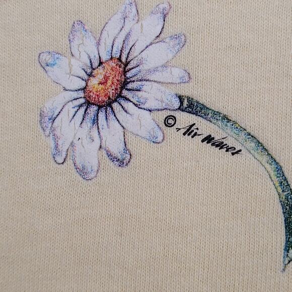 Vintage Daisy Flower Shirt Womens 2XL 25x29 Yellow - Picture 2 of 14